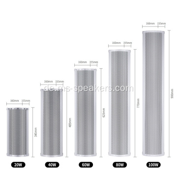 Wasserdichte Aluminiumlegierung Zwei -Wege -Säulenlautsprecher